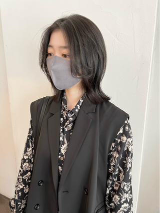 ミディアム 千葉 郁也のヘアスタイル