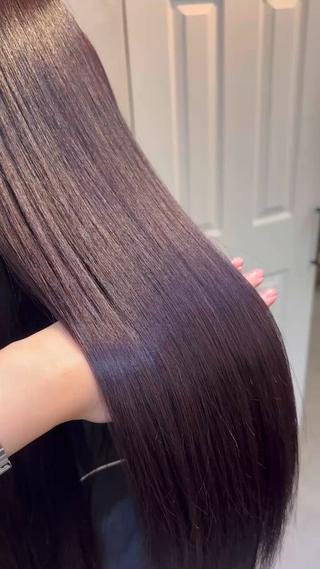 トリートメントで艶とカラーの色持ちが良くなります 