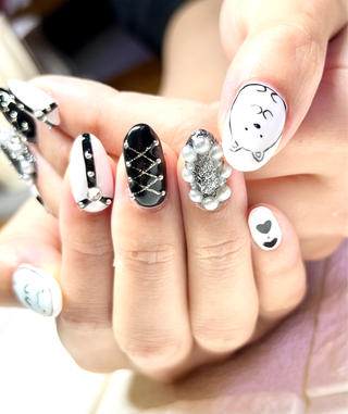 セミロング ネイル まり りぃ〜んのネイルデザイン