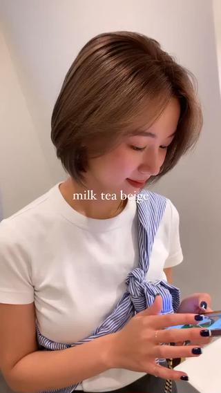 ショート 落合希 Olivebeigeのヘアスタイル