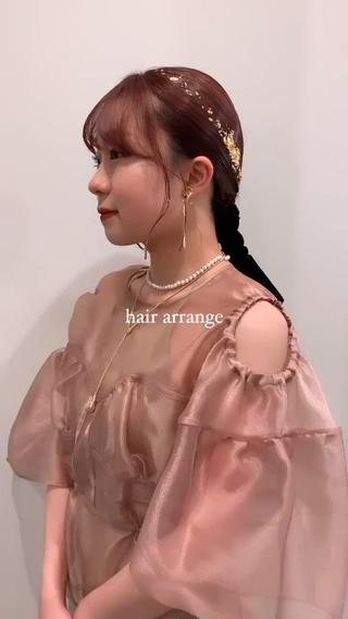 セミロング 落合希 Olivebeigeのヘアスタイル