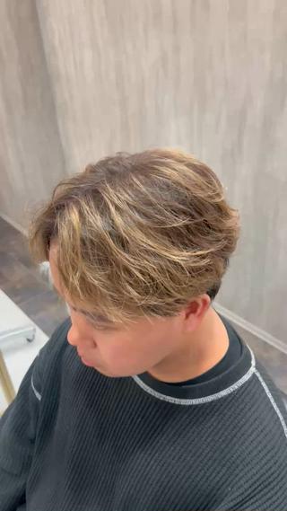 ミディアム カラー メンズ メンズ特化👨 細谷碧海のヘアスタイル