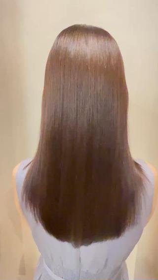 髪質改善ストレート施術後です。 