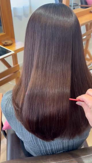 ロング パーマ RINNO🌷艶髪/ 透明感&艶カラーのヘアスタイル