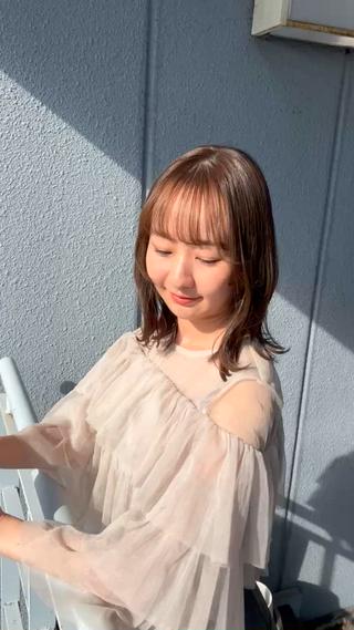 ミディアム カラー RINNO🌷艶髪/ 透明感&艶カラーのヘアスタイル