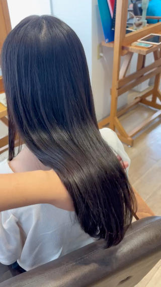 ロング パーマ RINNO🌷艶髪/ 透明感&艶カラーのヘアスタイル