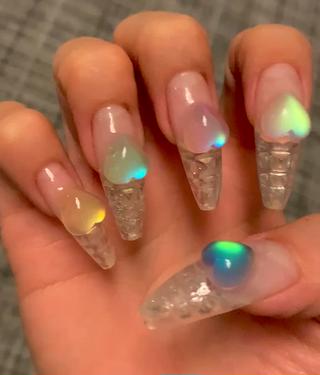 オプション≫うるうるハート(1個)¥110 