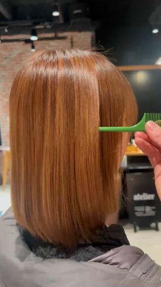 パーマ organic＋atelier所属・りお ブリーチ/パーマのヘアスタイル