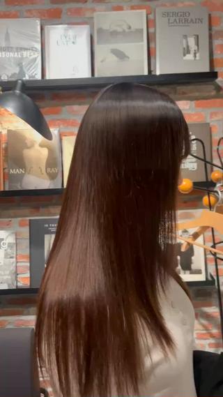 ロング パーマ organic＋atelier所属・りお ブリーチ/パーマのヘアスタイル