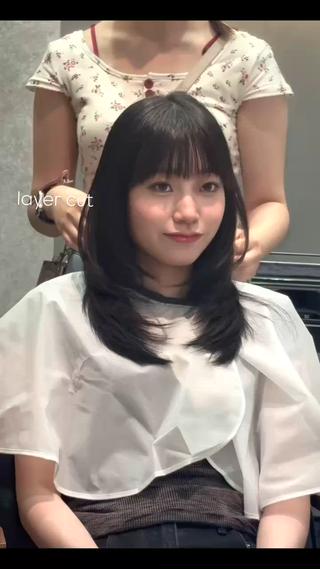 韓国オンニになれるミディアムレイヤーカット
8月はmacaron仙台店出勤です