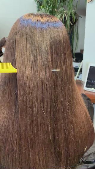 ロング カラー 柔らかブラウン/顔周 りレイヤー♡ユウシのヘアスタイル