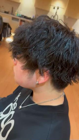 ミディアム メンズパーマ 特化✂️ヒロのヘアスタイル