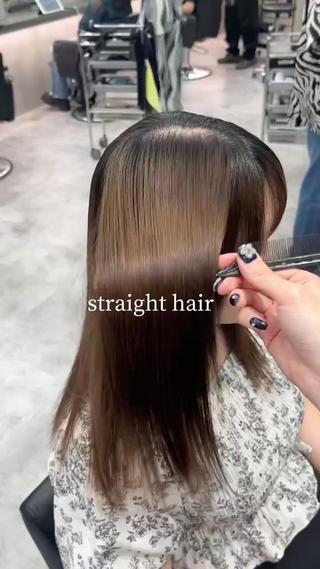 ロング ナツミ/透明感カラー /酸性ストレートのヘアスタイル