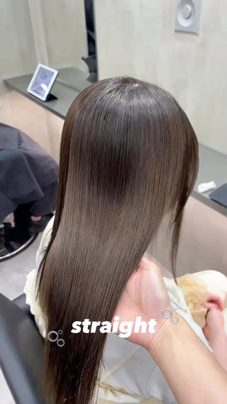 ロング カラー ナツミ/透明感カラー /酸性ストレートのヘアスタイル