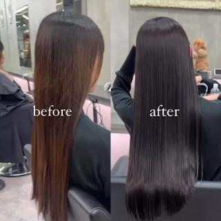 酸性ストレートは地毛風で柔らかいstyle
その日からでも巻けるstraight hair
髪の負担が軽減される薬剤です

ストレートで気になる広がり癖を抑えましょう
ひとりひとりの癖によって薬剤やり方変えてます！
癖が強い方は縮毛でのご案内もあります

ストレートでも可愛いhair style作りましょ
是非気になる方は一度ご相談ください！ 