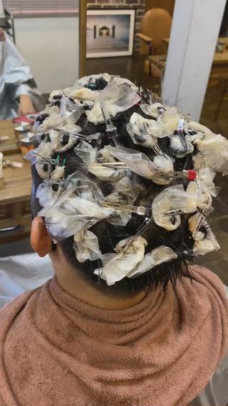 ピンパーマでツイストスパイラル☆ 