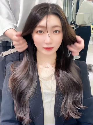 ロング カラー ヘアアレンジ 韓国ヘア/髪質改善 TAKAHIROのヘアスタイル