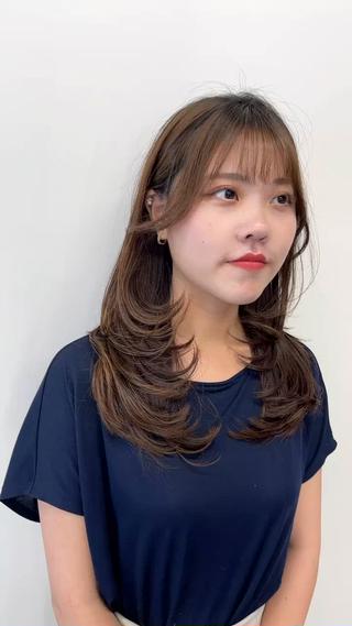 セミロング カラー ヘアアレンジ 韓国ヘア/髪質改善 TAKAHIROのヘアスタイル