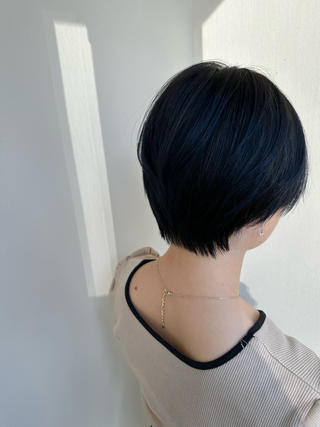 ショート カラー 巻けるケア縮毛矯正✨ ケアカラー✨山下のヘアスタイル