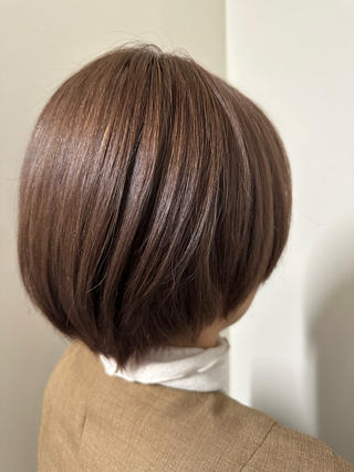 ショート カラー 巻けるケア縮毛矯正✨ ケアカラー✨山下のヘアスタイル