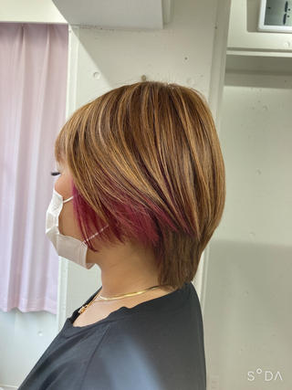 ショート カラー ミルミー美容室所属・🦄💒💓齎藤 七海子🦄💒💓の眉毛・アイブロウイメージ