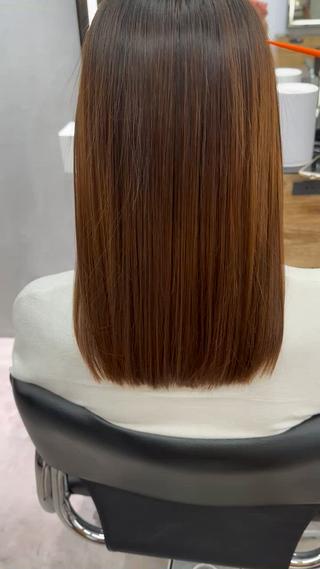 時短で髪質改善
カラーと同時にできます