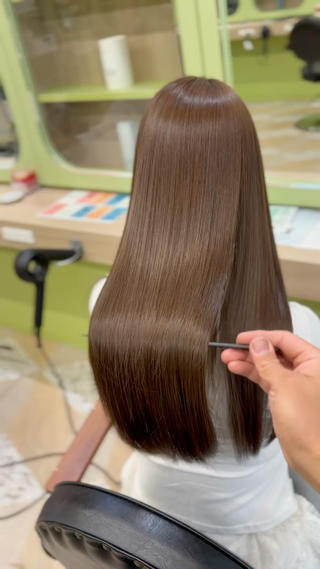 ロング カラー パーマ KOH/髪質改善特化 /縮毛矯正のヘアスタイル