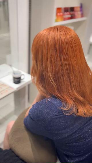 セミロング カラー shizuna/平尾 /カラー/髪質改善のヘアスタイル