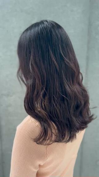 セミロング カラー shizuna/平尾 /カラー/髪質改善のヘアスタイル