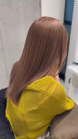 初ブリーチのお客様
milktea beige 