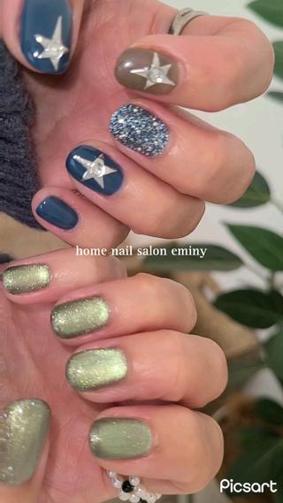 #冬ネイル#冬ネイルデザイン
#スターネイル#ちぐはぐネイル
#アシメネイル#マグネットネイル
#ショートネイル#韓国ネイル
#お洒落ネイル#ぷっくりネイル
#上尾ネイル#桶川ネイル#宮原ネイル
#上尾ネイルサロン 
