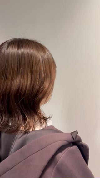 コテ巻き風のデジタルパーマ