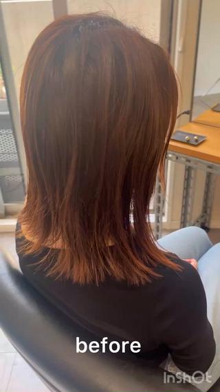 ミディアム OFF YUYAのヘアスタイル