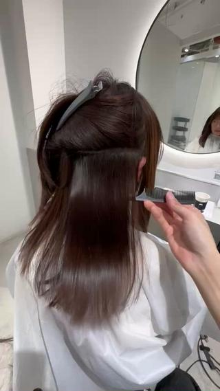 セミロング 飯田橋/髪質改善/ 縮毛矯正✨しゅんすけのヘアスタイル