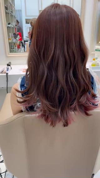 ピンクベージュ
#ピンク#ベージュ#ピンクベージュ#ルーツカラー#インナーカラー#ブリーチ 