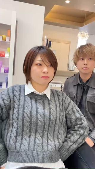 ショート パーマ Emitas.宮街道店所属・Yusei/似合わせ /韓国風レイヤーのヘアスタイル