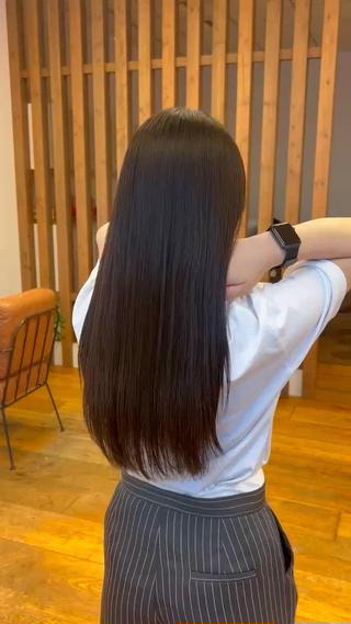 髪質改善トリートメント(アルカリ酸熱トリートメント)でツヤツヤになります！持続時間も長いです 