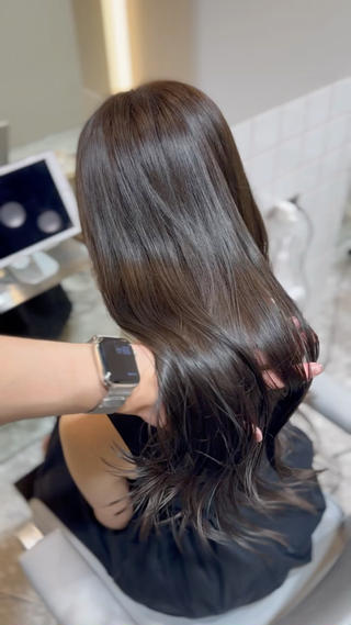 髪質改善カラー＋韓国風カット＋Aujua6stepトリートメント

#髪質改善#ダブルカラー#前髪#ハイライト#韓国ヘア 