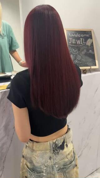 ブリーチなしピンク 