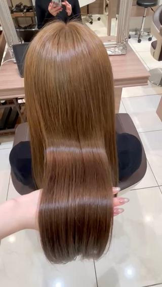 ロング 🎀暖色カラー/ ピンク🎀mikuのヘアスタイル