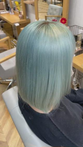 ミディアム カラー youres hair はなれ店所属・髪質改善🌸縮毛矯正 専門家💖後藤のヘアスタイル