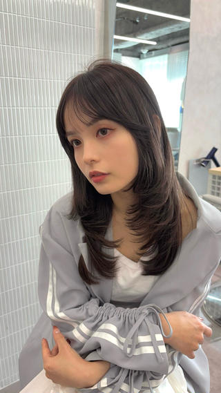 ふわっと大人かわいいレイヤースタイル 