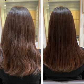 ロング カラー 宮澤  タケル ミディアムヘアのヘアスタイル