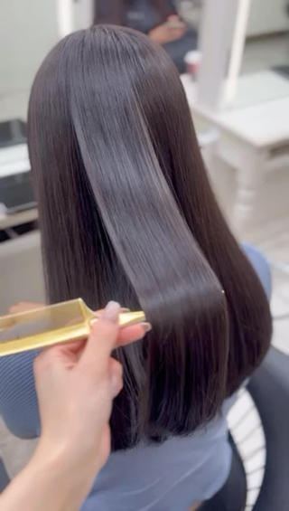 パーマ Euphoria銀座店所属・縮毛矯正/Wカラー 🎀𝐒𝐀𝐊𝐈のヘアスタイル