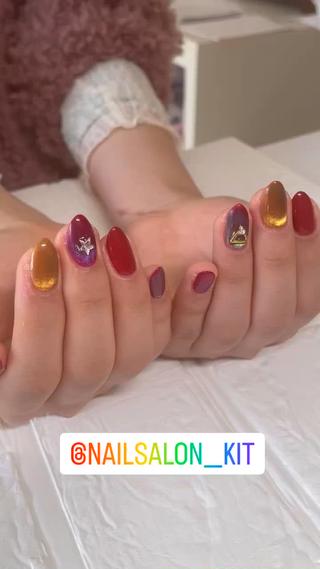 #マグネットネイル 