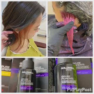 +イヤリングカラー（+2200円）
次世代カラー『レインボーカラー』
レインボー染料をブリーチに混ぜるとワンカラーでしっかり発色！
光の加減で色味が変わるNEWカラー☆

#イヤリングカラー#インナーカラー#レインボーカラー#髪質改善#トリートメント 