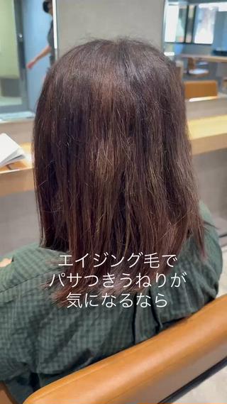 ミディアム 須賀 一美のヘアスタイル