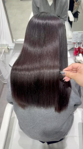 ロング 🕯コバ/レイヤー/ 美髪縮毛🕯のヘアスタイル