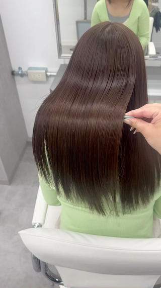 ロング カラー 🕯コバ/レイヤー/ 美髪縮毛🕯のヘアスタイル