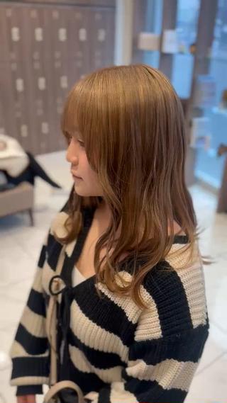 ロング カラー 🕯コバ/レイヤー/ 美髪縮毛🕯のヘアスタイル